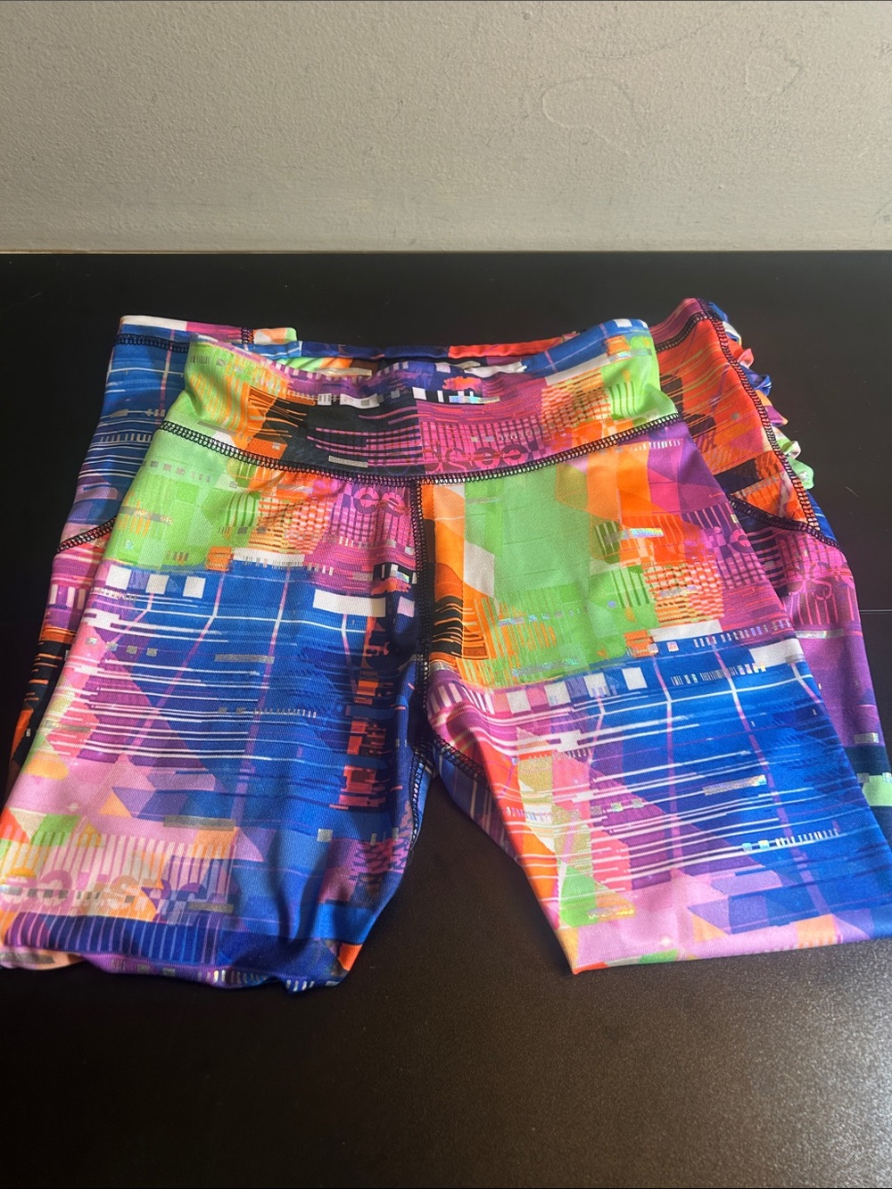 Justice Girls' J-Sport Glitch Print Leggings 7/8